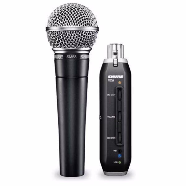 Shure SM58 + X2u USB Digital Bundle