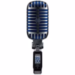 Shure Super 55 Vintage Dynamic Birdcage-Style Vocal Mic (Chrome/Blue)