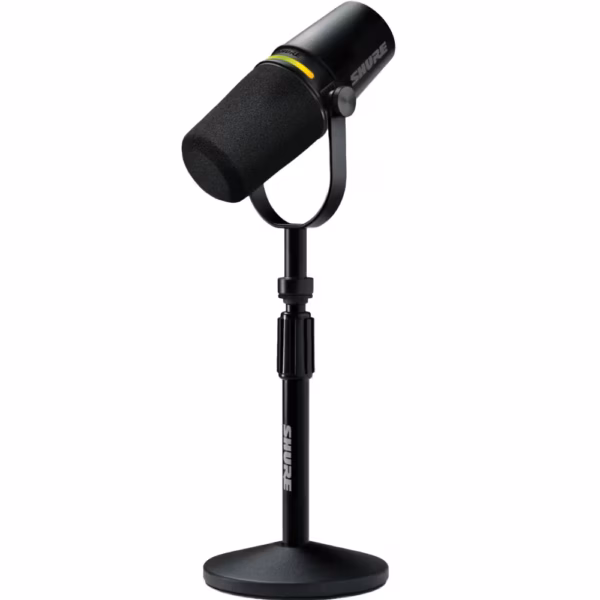 Shure Motiv MV7+ Microphone Bundle w/ MV7+ & Desktop Stand (Black)