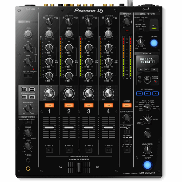 Pioneer DJ DJM-750MK2 4-channel DJ Mixer