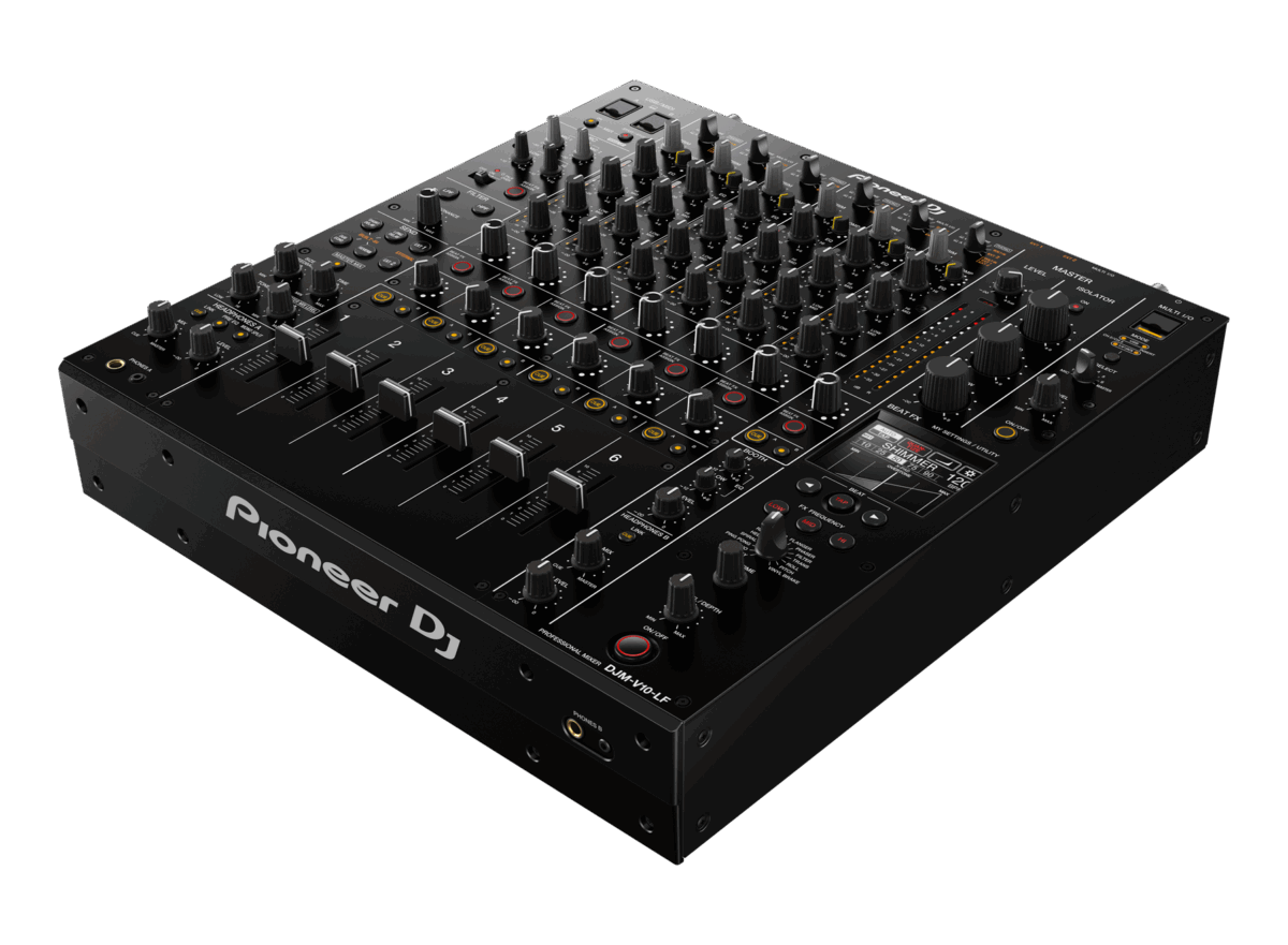 Pioneer DJM-V10-LF – 6-Channel Professional DJ Mixer with Long Faders