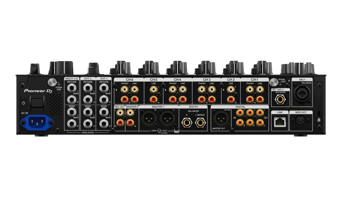 Pioneer DJM-V10-LF – 6-Channel Professional DJ Mixer with Long Faders