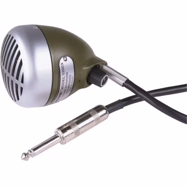 Shure 520DX Green Bullet Microphone for Harmonica