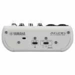 Yamaha AG06 MK2 3-Channel Live Streaming Mixer w/ USB Audio Interface (White)