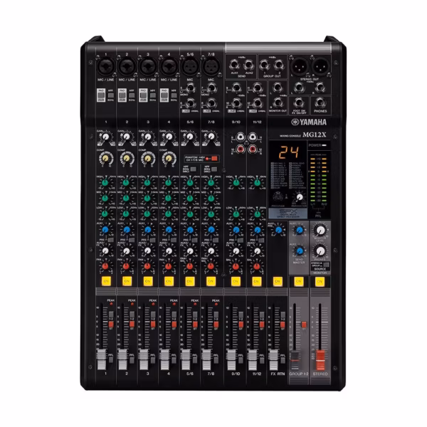 Yamaha MG12X 12 Channel Mixing Console w/ D-PRE Preamps, 1-Knob Compressors & FX