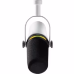 Shure Motiv MV7+ USB / XLR Dynamic Podcasting Microphone w/ LED Touch Panel (White)
