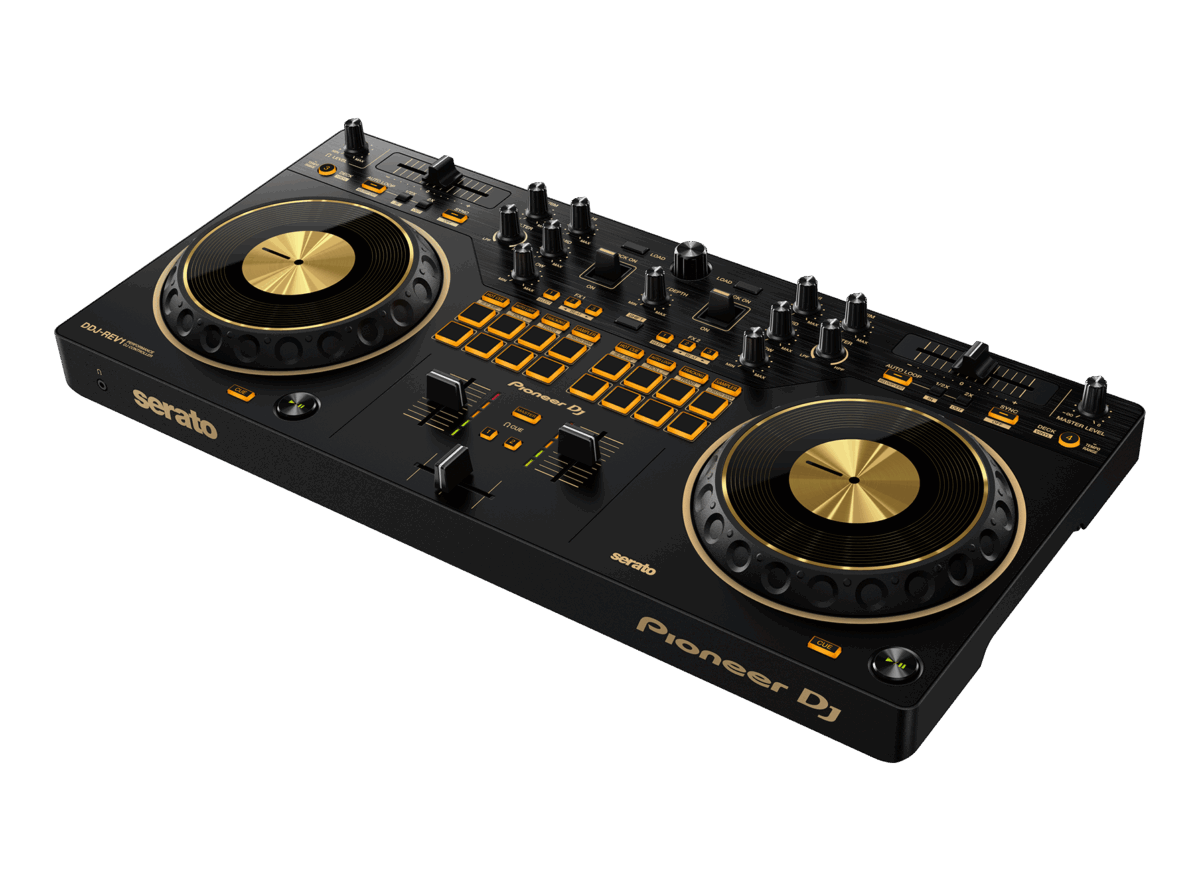 Pioneer DDJ-REV1 – 2-Deck Battle-Style DJ Controller for Serato DJ Lite Brown
