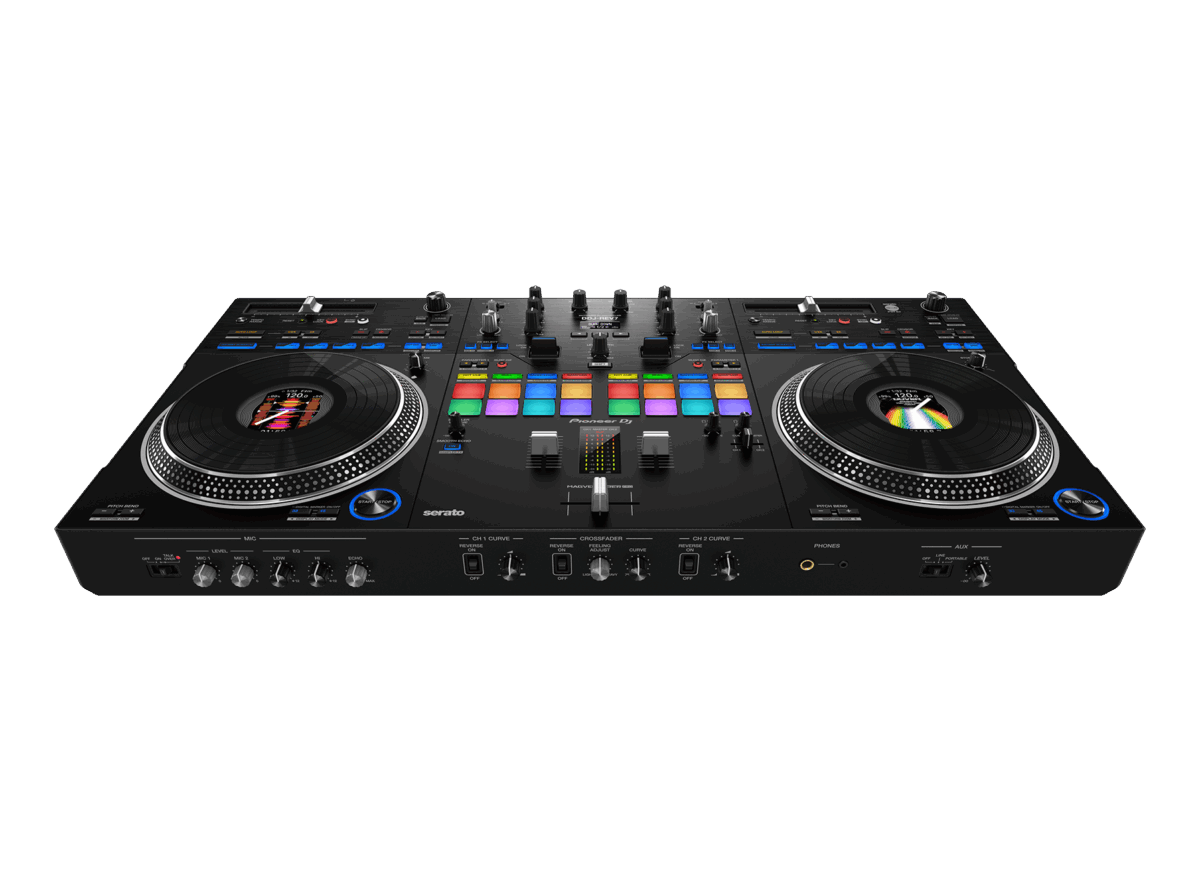 Pioneer DDJ-REV7 – Professional 2-Channel Battle DJ Controller with Motorized Platters