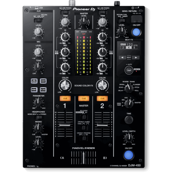 Pioneer DJ DJM-450 2-channel DJ Mixer
