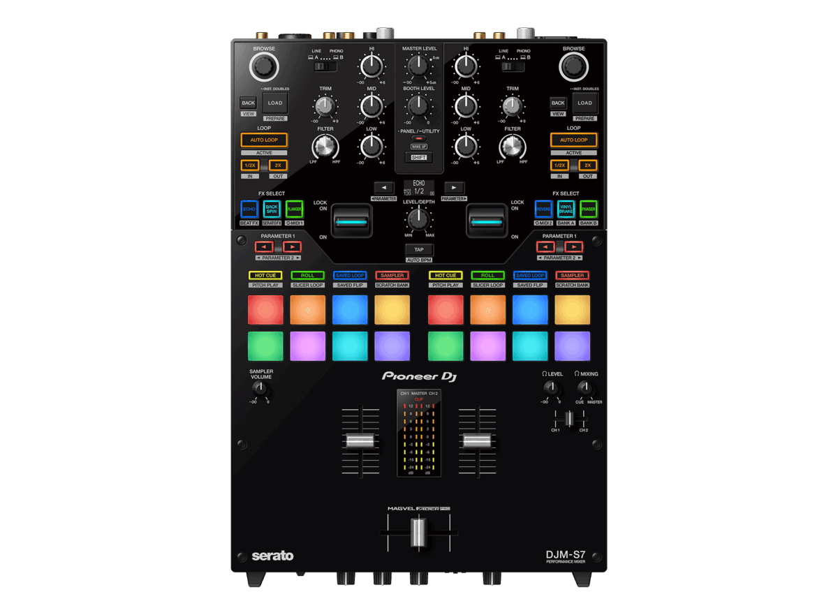 Pioneer DJM-S7 Scratch-style 2-channel performance DJ mixer