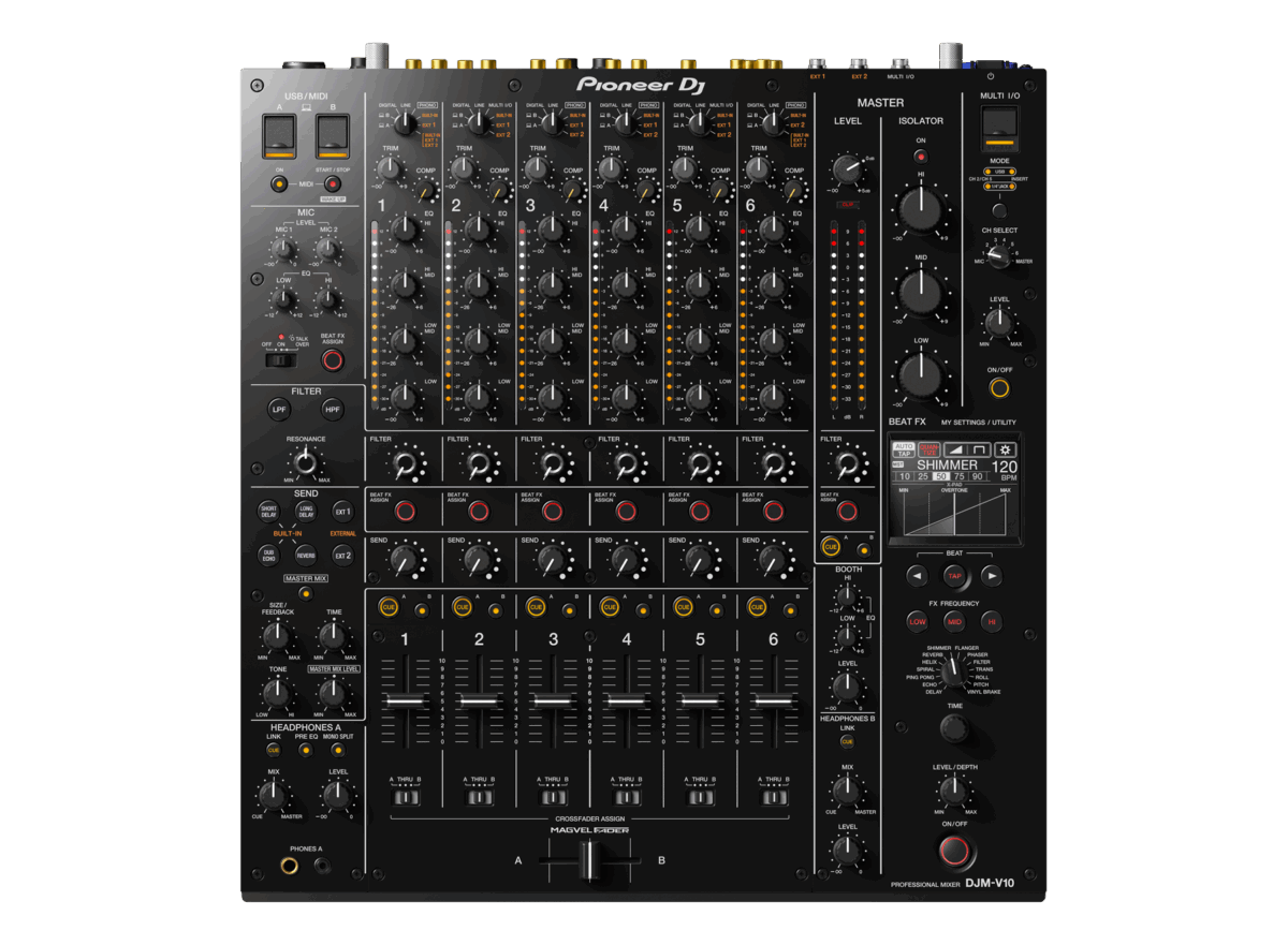 Pioneer DJM-V10 – 6-Channel Professional Club Mixer