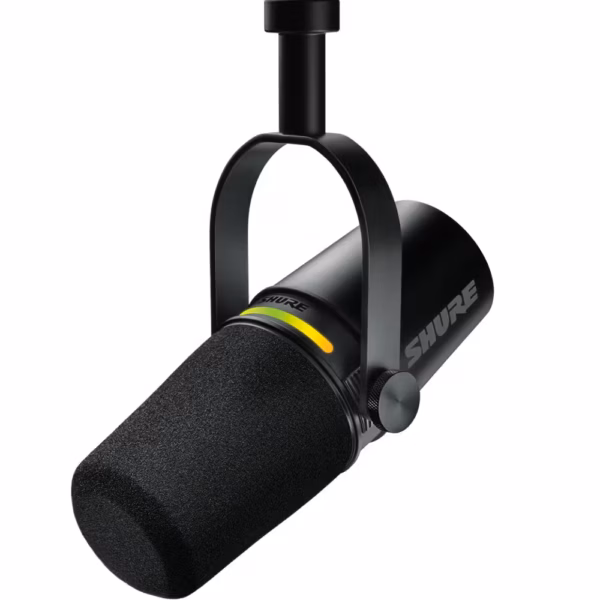 Shure Motiv MV7+ USB / XLR Dynamic Podcasting Microphone w/ LED Touch Panel (Black)
