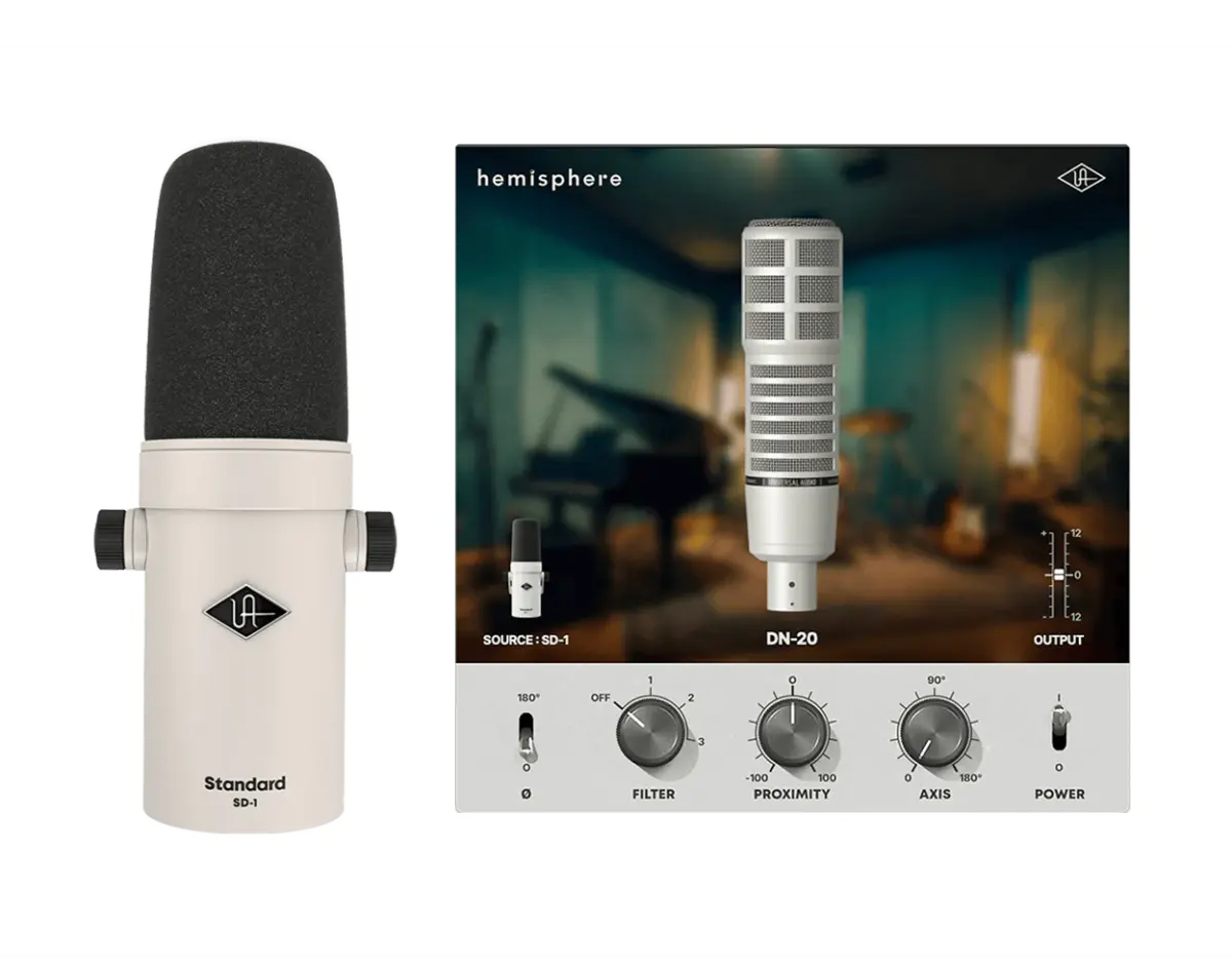Universal Audio SD1 Standard Dynamic Microphone w/ Hemisphere Mic Modelling