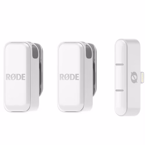 Rode Wireless Micro Compact Wireless Microphone for Lightning Smartphones (White)