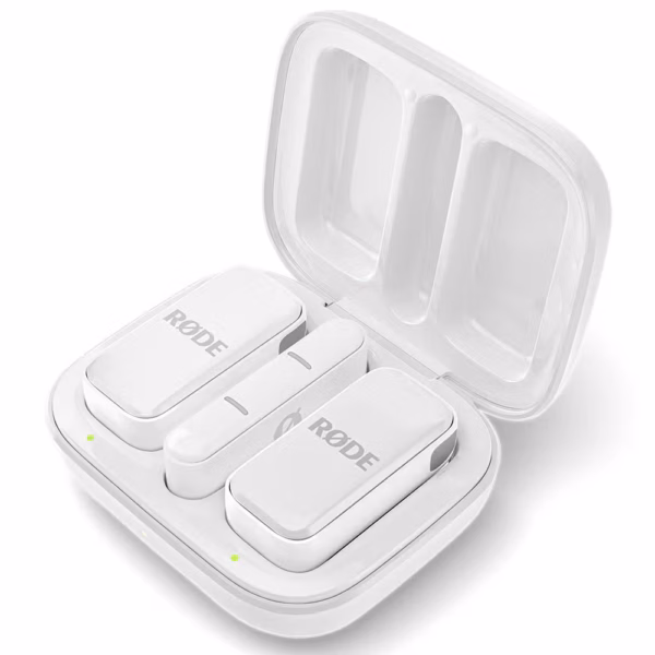 Rode Wireless Micro Ultra- Compact Wireless Microphone for USB-C Smartphones (White)