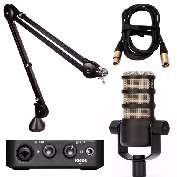 Rode PodMic Pack w/ AI1, PSA1 & XLR Cable (3m)